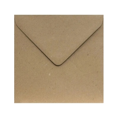 Poštová obálka kraftová (hnedá) recyklovaná 155x155mm