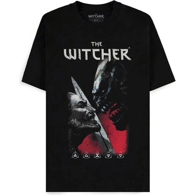 The Witcher Game The Witcher The Curse of Crows Short sleeved Men's T-shirt Black