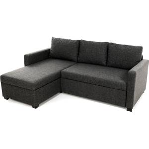 ASG Ъглов диван kado тъмносив с функция сън и ракла (8684284028435)