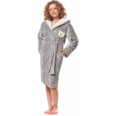 Detský župan Elsa svetle sivý