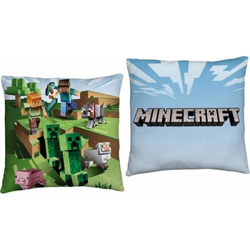 Halantex Obojstranný vankúš Minecraft motív Farma 40x40