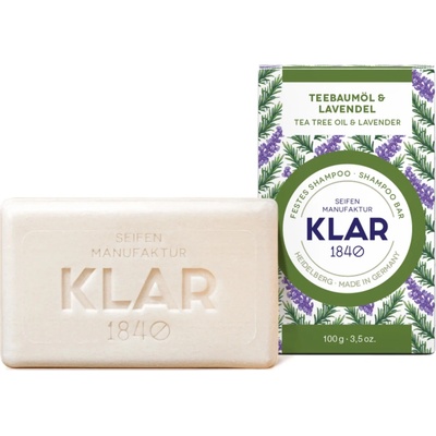 KLAR tuhý šampon s tea tree olejem a levandulí 100 g