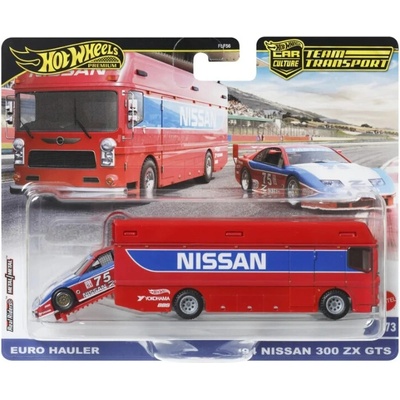 Mattel Hot Wheels Premium Car Culture Team Transport Euro Hauler a 94 Nissan 300 ZX GTS