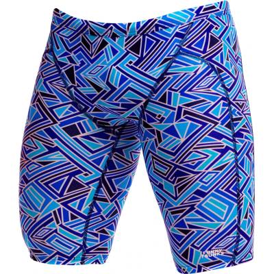 Funky Trunks Мъжки бански слипове Funky Trunks Training Jammers Swim brief - Blue Bits - размер 7 (EU) (050-2125-1215)