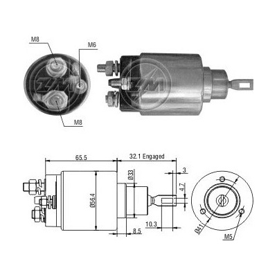 Spínač startéru 0001108048 Bosch 0331303144