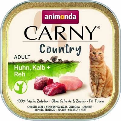 Animonda Carny Country Adult Пилешко, телешко и елено месо 100 г