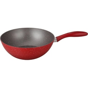 Voltz Тиган Уок Oliver Voltz OV54420A28, алуминий, мраморно, диаметър 28 cm, дълбочина 8 cm капак, червен (OV54420A28)