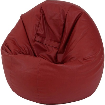PUFRELAX Пуф, за деца, 210л. , Relaxo - Wine, PU кожа, Пълнеж от Полистиролни перли (PUF-G-R-PU-WNE)