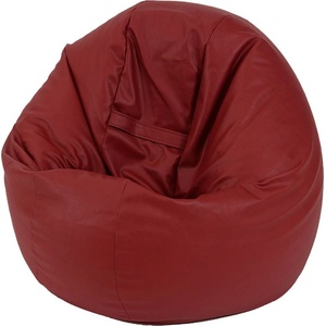 PUFRELAX Пуф, за деца, 210л. , Relaxo - Wine, PU кожа, Пълнеж от Полистиролни перли (PUF-G-R-PU-WNE) - topmall