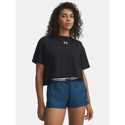 Дамска тениска Under Armour UA Rival Boxy Tee Solid Under Armour | Cheren | ЖЕНИ | XXL
