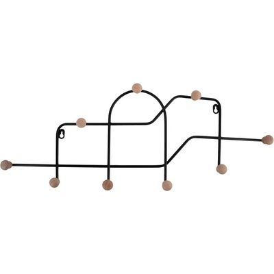PT LIVING Черна метална стенна закачалка 71 cm Maze - PT LIVING (PT4276BK)