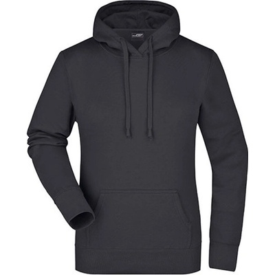 James&Nicholson dámska mikina s kapucňou JN051 Black