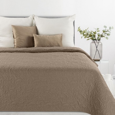Takoy PREMIUM přehoz na postel prošívaný z látky imitující len-HF-459129 170 x 210 cm