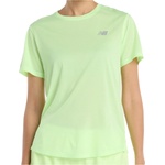 New Balance Дамска тениска New Balance Women's Athletics S/S Running shirt - Afterglow Heather (916-1222-0712)