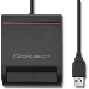 Qoltec Smart chip ID скенер за карти (50642)
