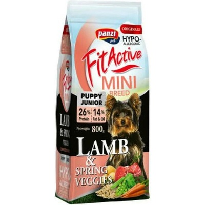 Panzi FitActive ORIGINALS Mini Puppy Hypoallergenic Lamb & Spring Veggies 0,8 kg