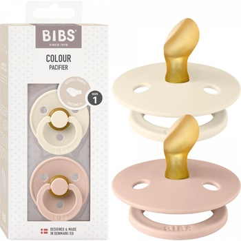 Bibs Colour anatomické cumlíky kaučuk 2ks Ivory Blush
