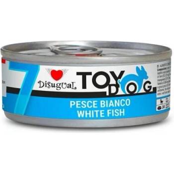 Disugual Toy Dog White Fish - за мини и малки породи кучета с бяла риба - 85 гр