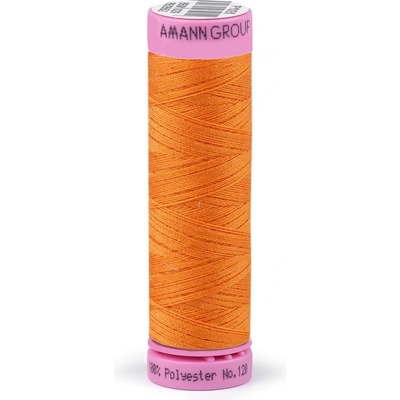 Prima-obchod Polyesterové nitě návin 100 m Aspo Amann, barva 0122 Orange Peel