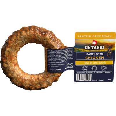 Ontario Protein bagel pre malé plemená kuracia 8,9 cm