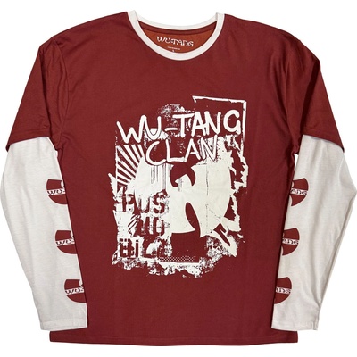Wu-Tang Clan Graffiti (Sleeve Print Layered) Red & White XL Риза (WTCLLST27MRW04)