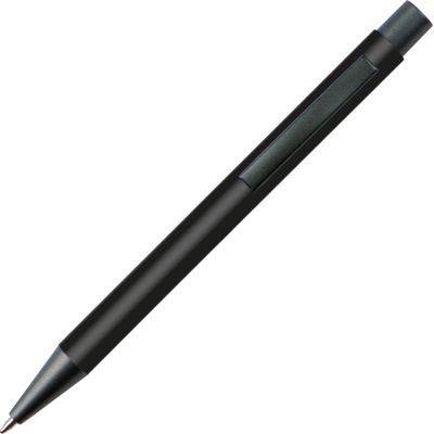 MACMA Пластмасова химикалка с метален клип, черен (00219-А-ЧЕРЕН)