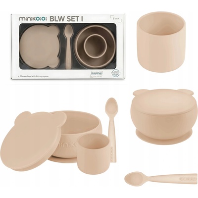 Minikoioi Dining Set miska 450 ml + hrnek 180 ml + lžička