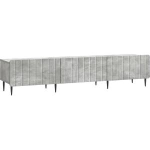 vidaXL ТВ шкаф Бетонно сиво 147 x 34, 5 x 32 см Инженерна дървесина (894478)