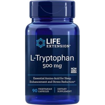 Life Extension L-Tryptophan, 500 mg, 90 капсули, Life Extension (01722 LE)