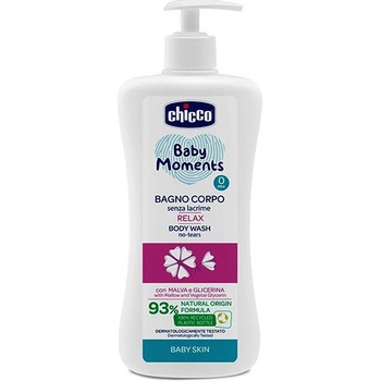 Chicco Baby Moments Sensa Lacrime dětský koupelový gel 500 ml