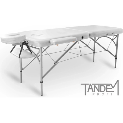 Tandem Skládací masážní lehátko Profi A2D bílá 195 x 70 cm 14,8 kg – Zboží Dáma