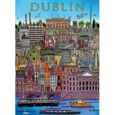 GIBSONS Pohled na Dublin 500 dílků