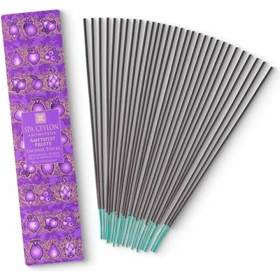 Spa Ceylon Aromatické vonné tyčinky AMETHYST FRUITS Mangostan + Marakuja + Tropická slivka 30 ks