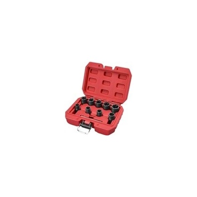 Hlavice na uvolňování šroubů a matic, sada 10ks, 3/8", 10-19mm, CrMo