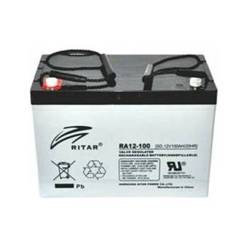 Ritar power Оловна Батерия RITAR AGM 12V / 100 Ah - 306.5 / 168.5 / 210mm F15(M6), RITAR-RA12-100S