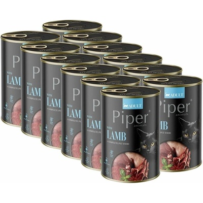 Piper Cat Adult s jahňacím mäsom 12 x 400 g