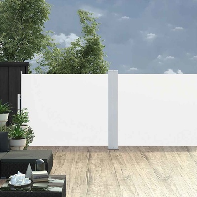vidaXL Zatahovací boční markýza / zástěna 170 x 1200 cm krémová