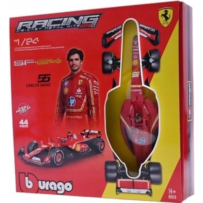 BBURAGO Závodní auto FORMULE F1 Ferrari SF-24 Carlos Sainz K SESTAVENÍ 18-26857 1:24