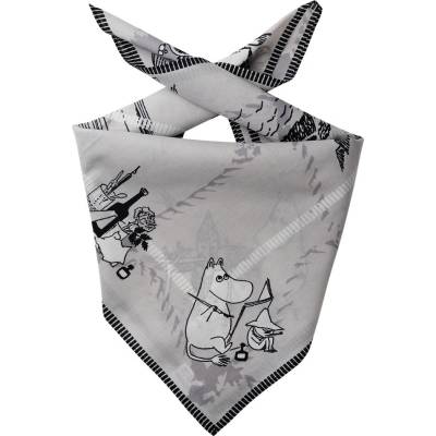 Bandana šátek Moomin Sea Adventure grey 55x55 Lasessor Finsko