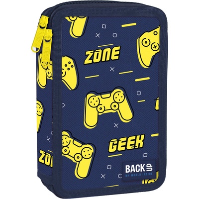 DERFORM Ученически несесер с пособия Derform BackUp - Game zone, 2 ципа (88676)
