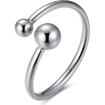S`Agapõ Minimalistický otevřený prsten z oceli Click SCK144