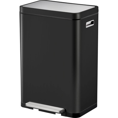 EKO-Europe Кош за отпадъци EKO X-CUBE с педал (45 л) - черен (EKO 936845- Black)