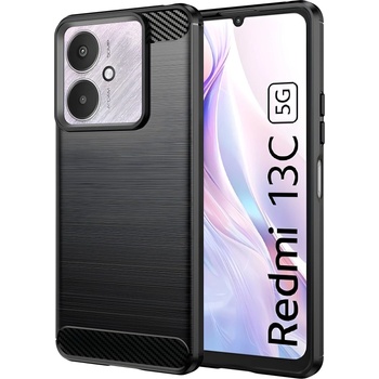 Techsuit Carbon Shield TPU калъф за Xiaomi Redmi 13C 5G/Poco M6/Poco C65 - Черен KP30011 (30011)