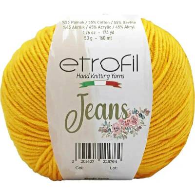 Příze Etrofil Jeans 006 žlutá