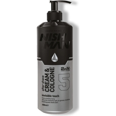 NishMan 5 Invisible Touch hydratačný krém po holení 400 ml