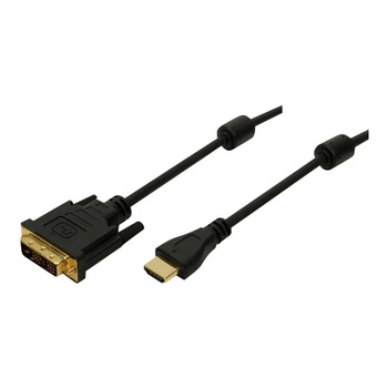 Image 1 of LogiLink Аудио видео кабел, Logilink, HDMI към DVI/D, 2 м, черен (CH0004)