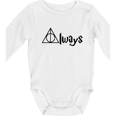 Harry Always Body dojčenské s dlhým rukávom biele