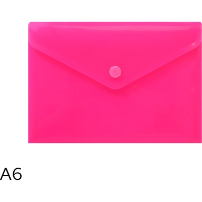 LUMA Obal spisový s klopou a drukem A6 neon LUMA, růžový
