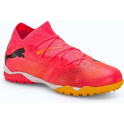 PUMA Детски футболни обувки PUMA Future 7 Match TT + Mid Jr sunset glow/puma black/sun stream