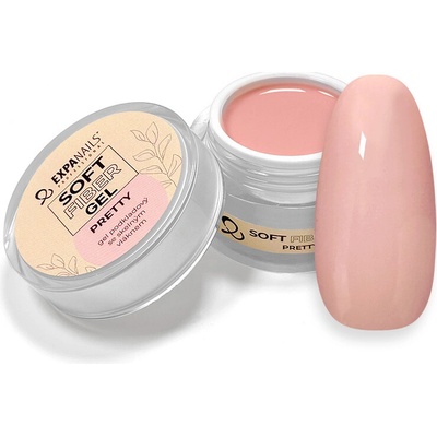 Expa nails Uv Led gel podkladová báze se skelnými vlákny Soft Fiber pretty 15 g